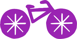 illustration vélo du festival itinérant à vélo Les Furtives